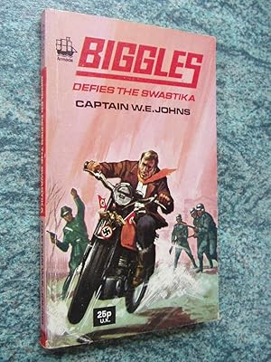 Seller image for BIGGLES DEFIES THE SWASTIKA for sale by Ron Weld Books