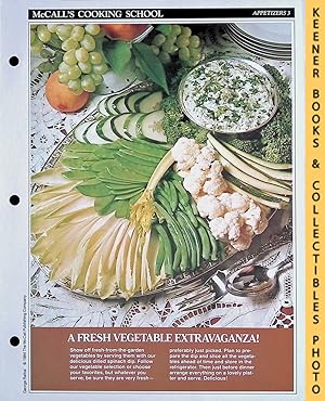 McCall's Cooking School Recipe Card: Appetizers 3 - Harvest Vegetables With Sour - Cream Dip Flor...