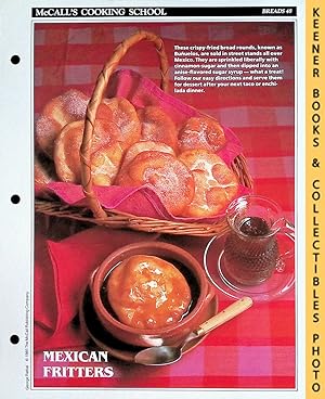 McCall's Cooking School Recipe Card: Breads 48 - Buneulos With Anise-Sugar Syrup : Replacement Mc...