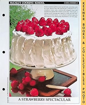 McCall's Cooking School Recipe Card: Cakes, Cookies 15 - Strawberry Cream Cake : Replacement McCa...
