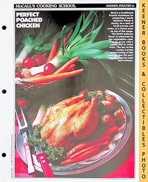 McCall's Cooking School Recipe Card: Chicken, Poultry 21 - Poached Chicken With Vegetables : Repl...