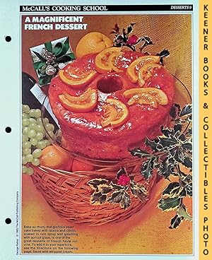 McCall's Cooking School Recipe Card: Desserts 9 - Baba au Rhum : Replacement McCall's Recipage or...