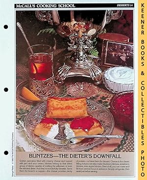 McCall's Cooking School Recipe Card: Desserts 14 - Blintzes : Replacement McCall's Recipage or Re...