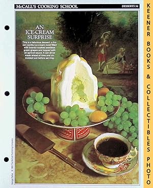 McCall's Cooking School Recipe Card: Desserts 34 - Vanilla Ice-Cream Bombe Surprise : Replacement...