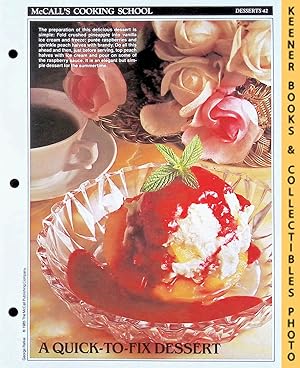 McCall's Cooking School Recipe Card: Desserts 42 - Pineapple-Peach Melba : Replacement McCall's R...