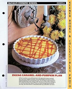 McCall's Cooking School Recipe Card: Desserts 44 - Caramel-Pumpkin Flan : Replacement McCall's Re...