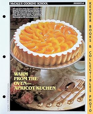 McCall's Cooking School Recipe Card: Desserts 49 - Apricot Kuchen : Replacement McCall's Recipage...