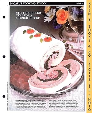 McCall's Cooking School Recipe Card: Meat 28 - Breast Of Veal Chaudfroid : Replacement McCall's R...