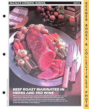 McCall's Cooking School Recipe Card: Meat 56 - Roast Eye Round Of Beef : Replacement McCall's Rec...
