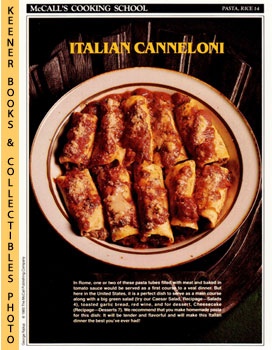 McCall's Cooking School Recipe Card: Pasta, Rice 14 - Canneloni : Replacement McCall's Recipage o...