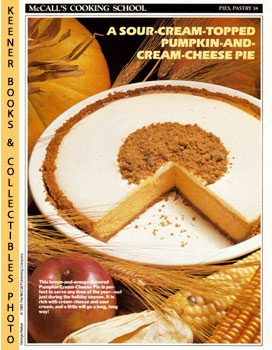 McCall's Cooking School Recipe Card: Pies, Pastry 38 - Pumpkin Cream-Cheese Pie : Replacement McC...