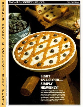 McCall's Cooking School Recipe Card: Pies, Pastry 48 - Blueberry Cloud Pie : Replacement McCall's...