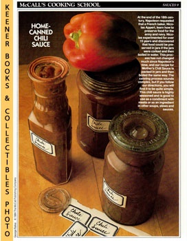 McCall's Cooking School Recipe Card: Sauces 9 - Mothers Chili Sauce : Replacement McCall's Recip...