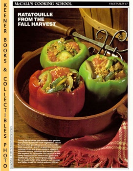 McCall's Cooking School Recipe Card: Vegetables 17 - Ratatouille-Stuffed Peppers : Replacement Mc...