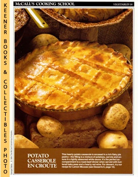 Seller image for McCall's Cooking School Recipe Card: Vegetables 18 - Deep-Dish Potato Pie : Replacement McCall's Recipage or Recipe Card For 3-Ring Binders : McCall's Cooking School Cookbook Series for sale by Keener Books (Member IOBA)