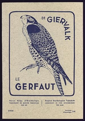 Le Gerfaut - De Giervalk. Revue belge d'Ornithologie. Année/Jaargang 60, Fascicule/Aflevering 3-4...