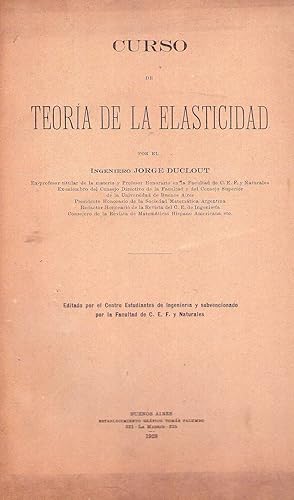 Imagen del vendedor de TEORIA DE LA ELASTICIDAD a la venta por Buenos Aires Libros