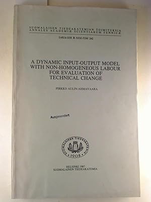 A dynamic input-outpu model with non-homogeneouslabour for evaluation of technical change.