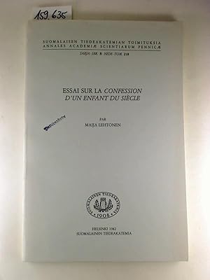 Essai sur la Confession d` un enfant du siècle.