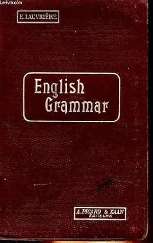 Imagen del vendedor de ENGLISH GRAMMAR FOR THE MIDDLE AN UPPER FORMS a la venta por Le-Livre