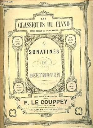 Bild des Verkufers fr LES CLASSIQUES DU PIANO OEUVRES CHOISIES DES GRANS MAITRES. 2 SONATINES. zum Verkauf von Le-Livre