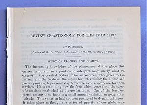 Image du vendeur pour Review Of Astronomy For The Year 1913 mis en vente par Legacy Books II