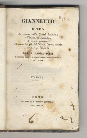 Giannetto. Opera che ottenne dalla Società fiorentina dell'istruzione elementare il premio promes...
