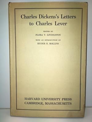 Seller image for Charles Dickens's Letters to Charles Lever for sale by Great Expectations Rare Books