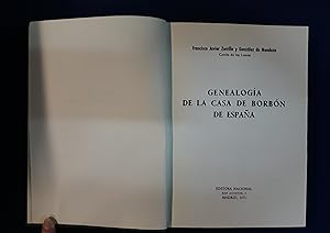 Bild des Verkufers fr GENEALOGA DE LA CASA DE BORBON EN ESPAA zum Verkauf von Domiduca Libreros