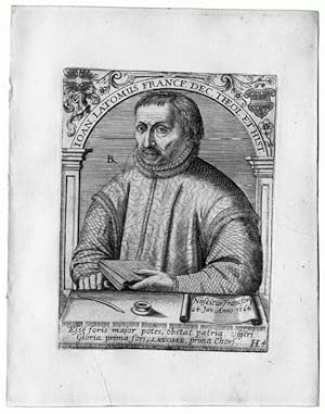 Bild des Verkufers fr Johannes Latomus (1524-1600). Portrait. zum Verkauf von Antiquariat Stefan Wulf