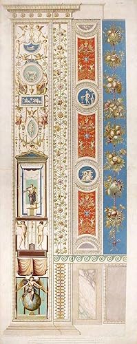 Decorative pilaster with fruit, flowers, and tendrils