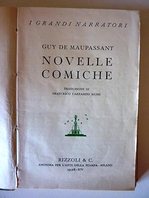 "NOVELLE COMICHE. Traduzione di Francesco Cazzamini Russi"