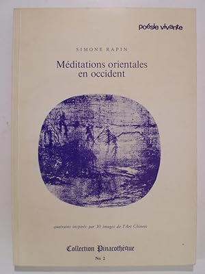 Image du vendeur pour Mditations orientales en occident. mis en vente par Arca librairie