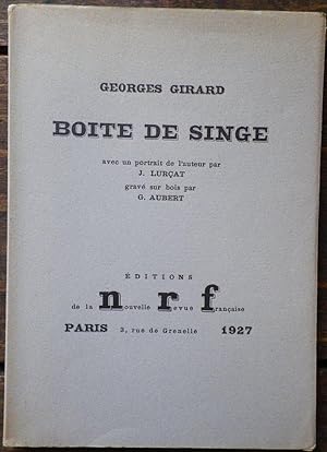 Seller image for Boite de Singe. for sale by Bouquinerie Aurore (SLAM-ILAB)
