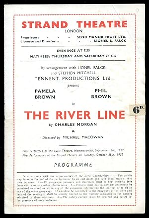 Bild des Verkufers fr The River Line: Souvenir Theatre Programme Performed at Strand Theatre, The Strand, London zum Verkauf von Little Stour Books PBFA Member