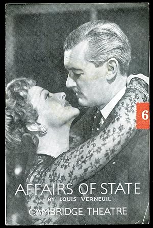 Seller image for Affairs of State': Souvenir Theatre Programme Performed at Cambridge Theatre, Cambridge Circus, London for sale by Little Stour Books PBFA Member