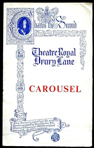 Immagine del venditore per Carousel: Souvenir Theatre Programme Performed at Theatre Royal, Drury Lane, London venduto da Little Stour Books PBFA Member