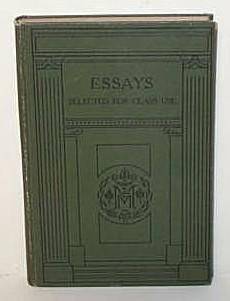 Essays Selected For Class Use