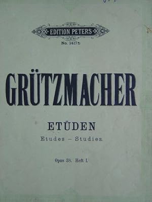 Bild des Verkufers fr Technologie des Violoncellspiels: 24 Etden fr Violoncell. Op. 38. Hier: Heft 1 mit 12 Etden. zum Verkauf von Antiquariat Tarter, Einzelunternehmen,