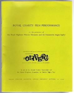 Seller image for Oliver! Royal Charity Film Performance: Odeon Leicester Square October 24 1968 for sale by Lazy Letters Books