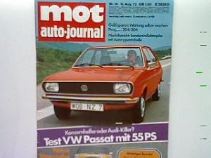 Imagen del vendedor de Test: VW Passat 1300. - in: 16.Heft 1973. - MOT Auto-Journal. Die Zeitschrift fr wirtschaftliches Fahren. a la venta por books4less (Versandantiquariat Petra Gros GmbH & Co. KG)