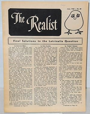 The realist: no. 80, June 1968; Final solutions to the latrinalia question