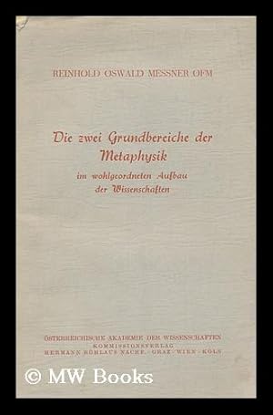 Imagen del vendedor de Die zwei Grundbereiche der Metaphysik im wohlgeordneten Aufbau der Wissenschaften a la venta por MW Books Ltd.