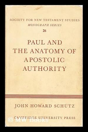 Seller image for Paul and the anatomy of apostolic authority for sale by MW Books Ltd.