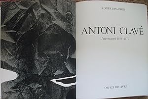 Antoni CLAVE L'oeuvre gravé 1939-1976