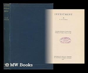 Image du vendeur pour Investment / by L. L. B. Angas; forecasting movements in security prices, technique of trading in shares for profit mis en vente par MW Books