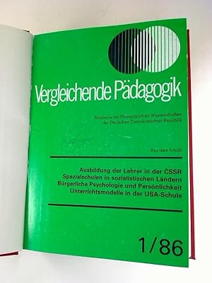 Vergleichende Pädagogik. - 22. Jg. / 1986, Heft 1 - 4. (Jg.- Band)