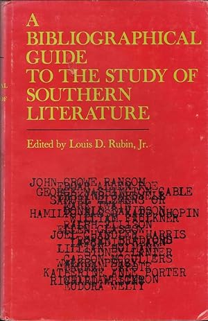 A Bibliographical Guide to the Study of Southern Literature