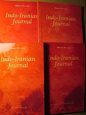 Indo-Iranian Journal, Volume 55, No.s 1 ; 2 ; 3 ; 4 [2012]
