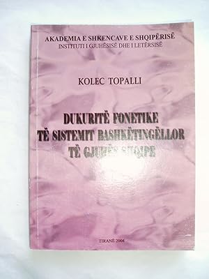 Seller image for Dukurite fonetike te sistemit bashketingellor te gjuhes shqipe for sale by Expatriate Bookshop of Denmark